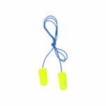 Tapones auditivos 3M™ E-A-Rsoft™ Yellow Neons™ 311-1250, con cordón, bolsa de polietileno, tamaño estándar, 2000 pares/empaque