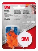 3M™ Tapón Reutilizable con Cordón, Naranja/Azul, 3 pares/Caja