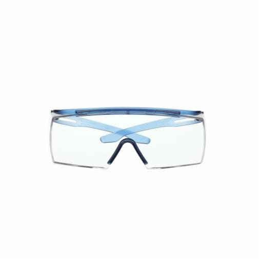 Sobrelentes 3M™ SecureFit ™ 3700, SF3701AS, Transparente, Antirrayaduras, Patilla Azul, 10 por Caja