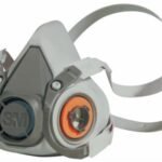 3M™ Respirador Media Cara de 2 Vías Sin Filtros 6200, 1 por paquete