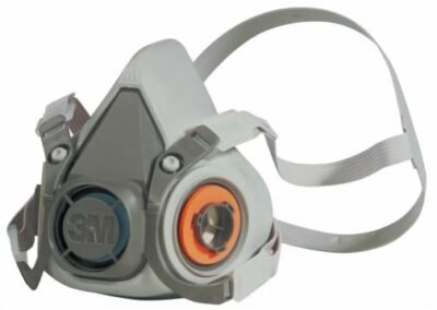 3M™ Respirador Media Cara de 2 Vías Sin Filtros 6200, 1 por paquete