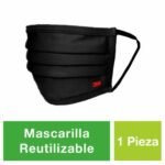 Mascarilla Reutilizable 3M™, Negro, 1/Paquete, 36 Paquetes/Caja - Imagen 3