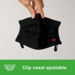 Mascarilla Reutilizable 3M™, Negro, 1/Paquete, 36 Paquetes/Caja - Imagen 4