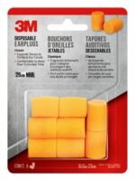 3M ™ Tapones Auditivos clásicos Desechables 90580H4-C, 4 pares / paquete, 10 paquetes / estuche