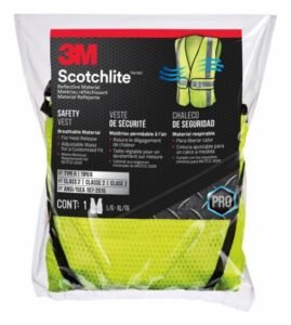 3M™ Chaleco de seguridad para construcción de clase 2 Ropa Reflectante 94617-80030 , Hi-Viz Amarillo, 1/Caja