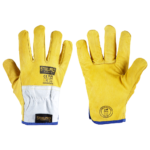 Guante cuero Driver Amarillo