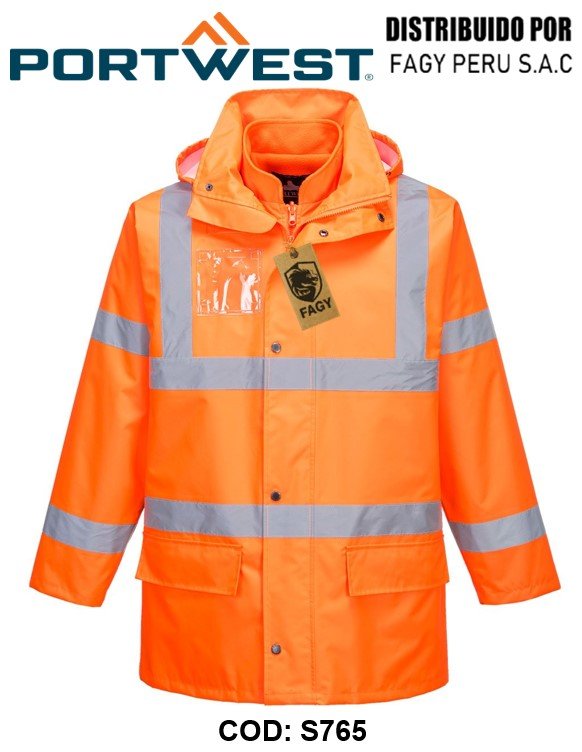 Parka 5 en 1 Essential de alta visibilidad S765